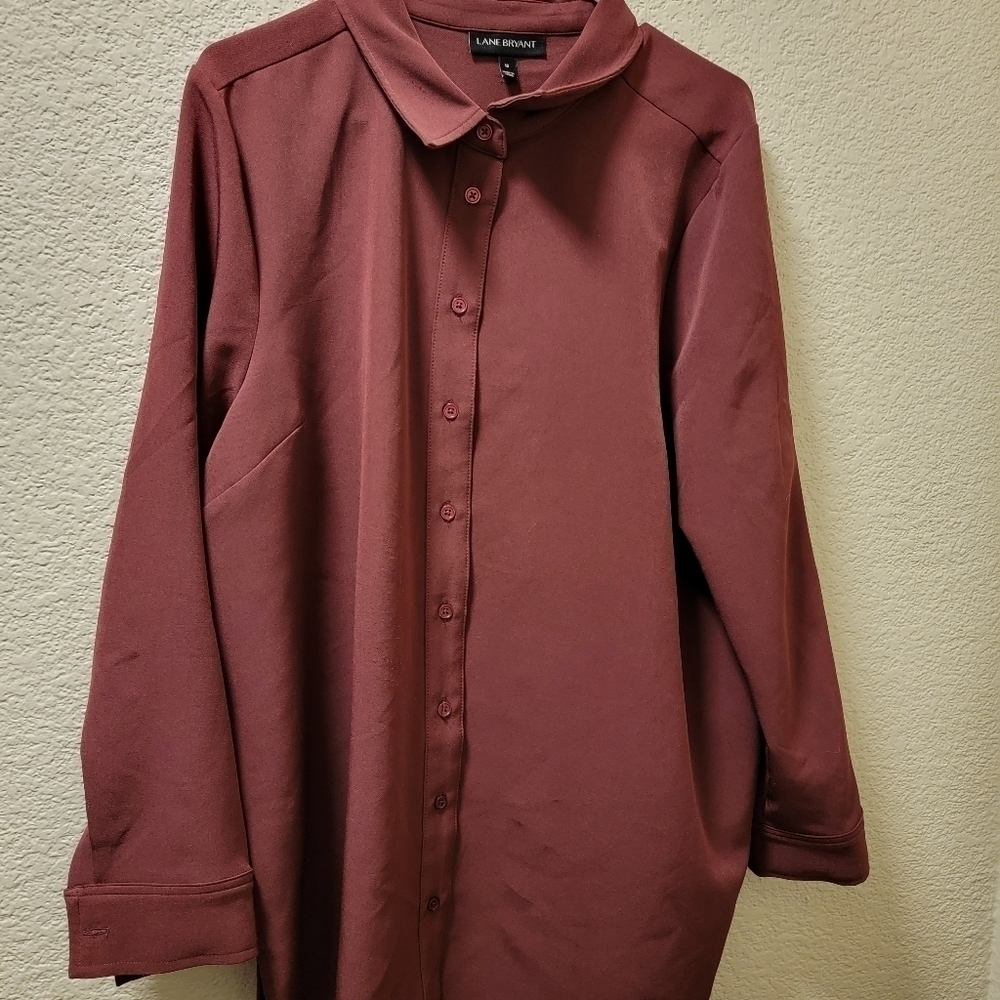 Lane Bryant long sleeve button up size 16